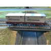 Wagon platforma z ładunkiem kontenerów Roco 77675 H0